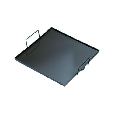 Imagem de Chapa Bifeteira Avulsa 50x32x1,5 com Alça em Aço Carbono Preto para Grelhar Alimentos Progás