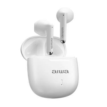 Imagem de Fone de Ouvido Earbud Bluetooth Aiwa EB-05-W com ENC e App Bivolt Branco