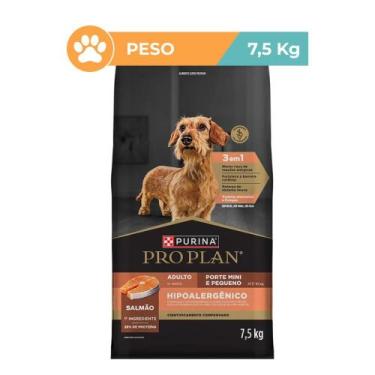 Imagem de Ração Pro Plan Salmão Hipoalergênico Cães Pequenos 7,5kg - Purina
