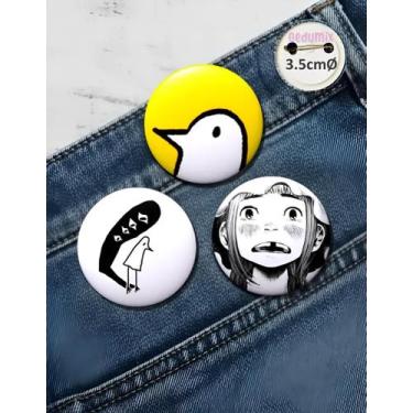 Imagem de Botton Gedumix Anime Mangá Boa Noite Punpun 1.0 - 3 Peças, Alfinete 3.