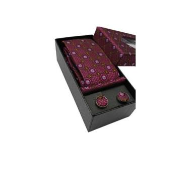 Imagem de Kit gravata Fucsia e Terracota com detalhe - COD: IDE008 - Importada
