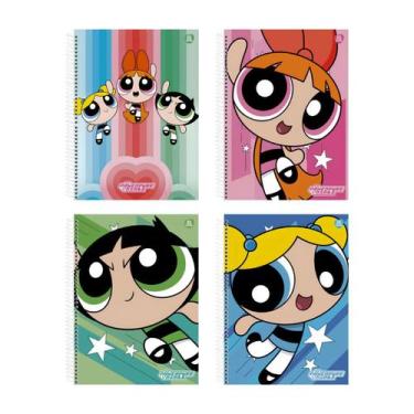 Imagem de Caderno Escolar Universitário 1M 80Fls Meninas Super Poderosas - Anima
