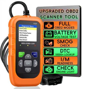 Imagem de Scanner OBD2 OnRetul V119 Leitor de Códigos e Testador de Voltagem