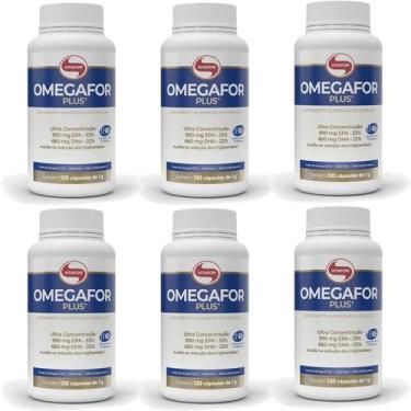 Imagem de Omegafor Plus 120 cápsulas Vitafor - 6 unidades - Ômega 3