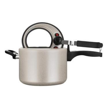 Imagem de Panela de Pressão Antiaderente c/ Visor de Vidro 120mm 4,5L Fechamento