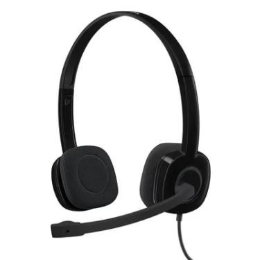 Imagem de Headset Logitech Stereo, com Fio, Analógico, 3.5mm, Preto - H151