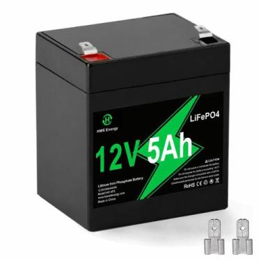 Imagem de Bateria de Lítio Recarregável 12V 5Ah, mais de 4000 Ciclos Profundos L