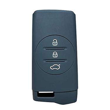 Imagem de YJADHU Men Women's Key Holder Key Chain Car Key Case Cover, Fit For Chery Tiggo 8 3x 5x Gx EQ7 Arrizo Exeed 65R 32R Chery Tiggo 7 Pro 5 2020,Black