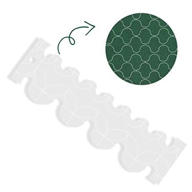 Imagem de Régua Quilting Ondinhas 23x7cm Patchwork Costura Criativa