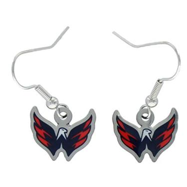 Imagem de Aminco Brincos pendentes com logotipo da NHL Washington Capitals