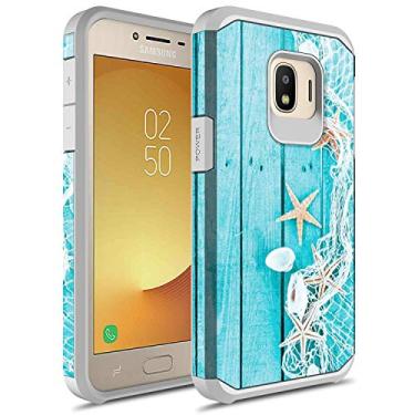 Imagem de Capa para Samsung Galaxy J2 Core 2018, capa rígida à prova de choque com camada dupla híbrida fina Rosebono Capa protetora de silicone colorida bonita para Samsung Galaxy J2 Core 2018, Starfish