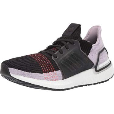 Imagem de Tênis de corrida Adidas Ultraboost 19, feminino, Core Black/Soft Vision/Solar Red, 6
