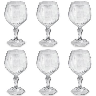 Imagem de Conjunto 6 Taça Para Água Suco 350ml Plástico UZ Tango Transparente