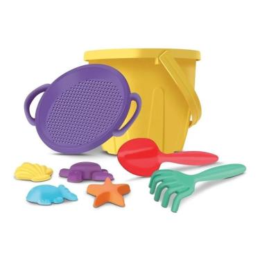 Imagem de Baldinho Diver Praia Pá/rastelo + 4 Forminhas - Divertoys