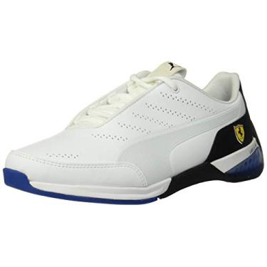 Imagem de PUMA Tênis masculino Scuderia Ferrari Kart Cat, Branco/preto, 6