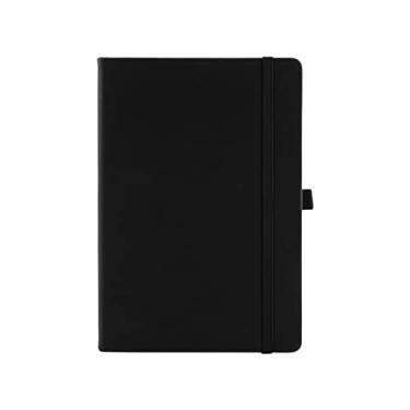 Imagem de Bloco de notas de capa dura 100 folhas, faculdade, mulheres, homens, escola, estudante, professor, bloco de notas, preto