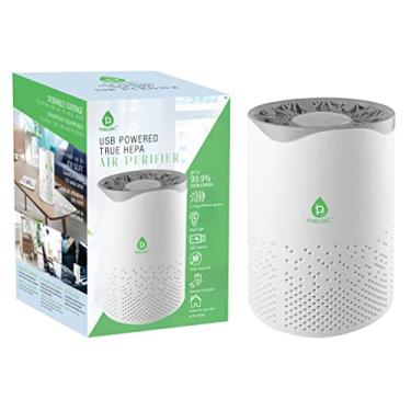 Imagem de Pursonic Purificador de ar alimentado por USB com luz noturna para casa, escritório, carro, cobertura de 100 sQ, ar limpo onde você precisar, limpa fumaça passiva, névoa, odor, pólen e mais