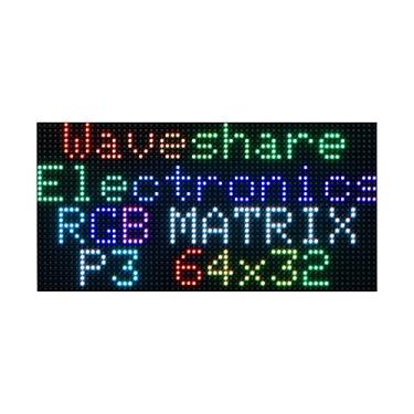 Imagem de Tela RGB de painel de matriz LED colorida, 64 × 32 pixels para Raspberry Pi, Pico, ESP32, Ardui, etc., brilho ajustável