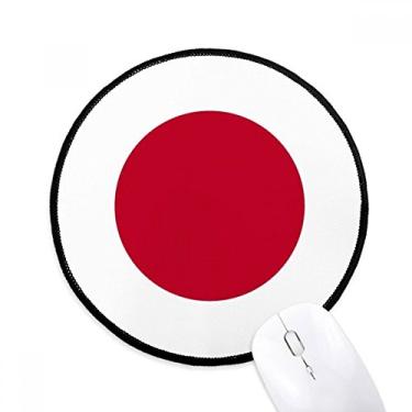 Imagem de Tapete redondo para computador com a bandeira nacional do Japão país da Ásia