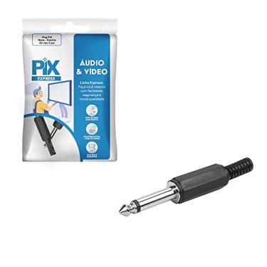 Imagem de PIX Plug P10 Estereo - Plastico - Kit Com 2 Plugs