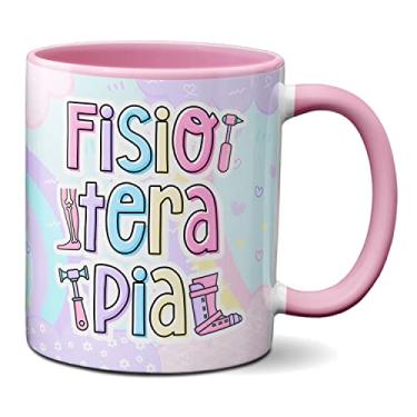 Imagem de Caneca Fisioterapia Profissão Fisioterapeuta Presente Fofo (Rosa)