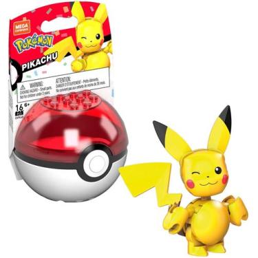 Brinquedo Para Montar Pokemon Pokebola Pikachu Mattel - Papellotti