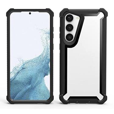 Imagem de KVIBEO Capa para Samsung Galaxy S23 Ultra/S23 Plus/S23, capa transparente com câmera protetora contra impacto, redução de choque, não amarela, antidigitais, anti-queda, 1, S23Plus