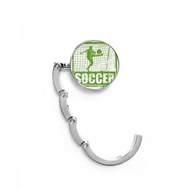 Imagem de Gancho de mesa de futebol americano com fecho decorativo, gancho dobrável