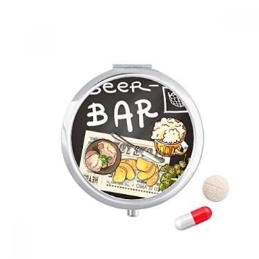 Imagem de Porta-comprimidos de cerveja França para bife Bar Caixa de armazenamento de medicamentos