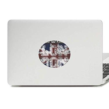Imagem de Adesivo de notebook com emblema de vinil da bandeira da União Jack de Londres, Reino Unido, Inglaterra