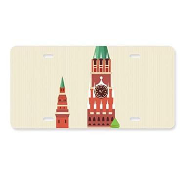 Imagem de DIYthinker Ilustração Rússia Símbolo Nacional Marco Placa Decoração Carro Acessório de Aço Inoxidável