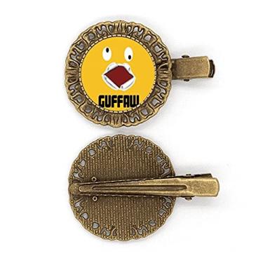 Imagem de Laugh Disorder Yellow Emotion Guffaw broche de cabelo prendedor de cabelo