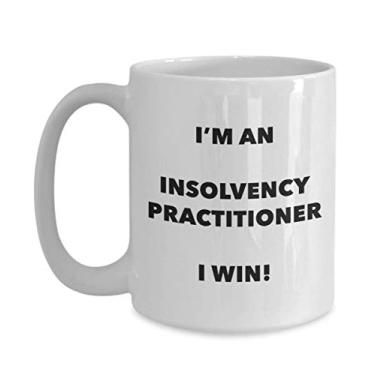 Imagem de Caneca I'm an Insolvency Praactitioner I win - Caneca de café divertida - ideia de presente de aniversário de Natal mordaça