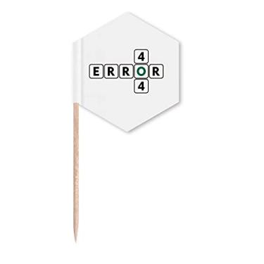 Imagem de Arranjo de erros, busca, coincidência, bandeiras de palito, palitos de cupcake, festa celebração