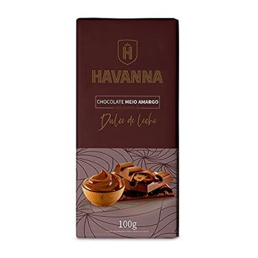 Imagem de Barra de Chocolate Meio Amargo Havanna c/ Recheio Doce de Leite 100g