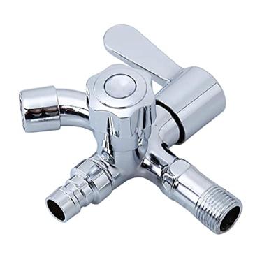 Imagem de Bothyi Torneira de água para máquina de lavar esfregão torneira de piscina, torneira de pia montada na parede torneira de saída dupla, para lavanderia, cozinha, interruptor vertical