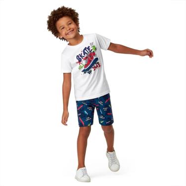 Imagem de Infantil - Conjunto Camiseta e Bermuda Moletom Menino Marisol Play  menino