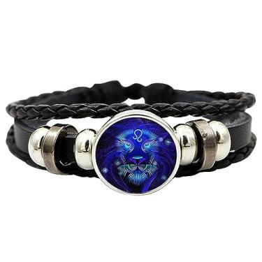 Imagem de Pulseira 12 Constelações | sinal constelação,Pulseira tecida artesanal com signo do zodíaco para presente adultos Fpgear