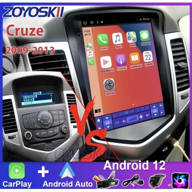 Imagem de Android Car Radio Player para Chevrolet Cruze Cruz 2008-2013  Tela Tesla  Navegação GPS  Multimídia