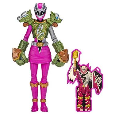 Imagem de Power Rangers Dino Fury Smash Armor Pink Ranger, figuras de ação de 6 polegadas fazem grandes presentes para meninos e meninas de 4 anos ou mais