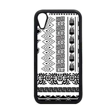 Imagem de Capa para iPhone XR com estampa abstrata de flores do antigo Egito para proteção de telefone Apple