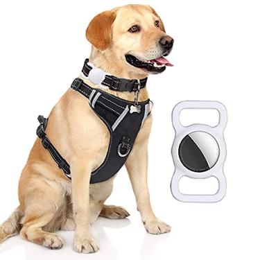 Imagem de Capa protetora compatível com Apple AirTag, GPS rastreando coleira para cães e gatos acessórios suporte para alça para animais de estimação, capa protetora de silicone leve, macia,