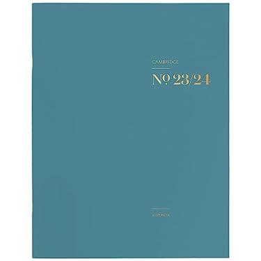 Imagem de Cambridge Agenda acadêmica 2023-2024, mensal, 21 x 28 cm, grande, estilo profissional, capa flexível, azul-petróleo (1606-091A-12)