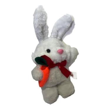 Imagem de Coelho de Pelúcia Coelhinho da Páscoa com Cenoura Branco