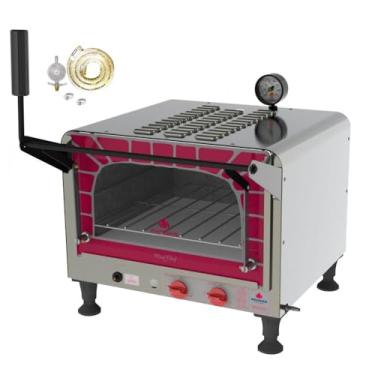 Imagem de Kit - Forno Assador Refratário Gás Prp-400 Mini Chef + Kit Gás - Progás
