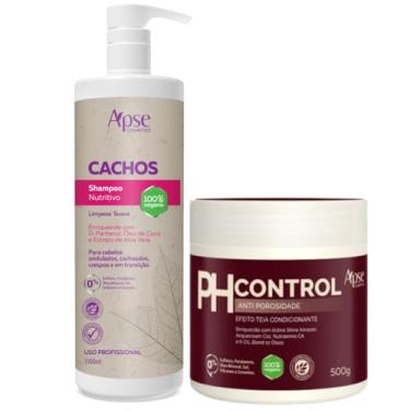 Imagem de Kit Ph Control Acidificante 500g e Shampoo Cachos 1l Apse Cosmétics - 2 Itens