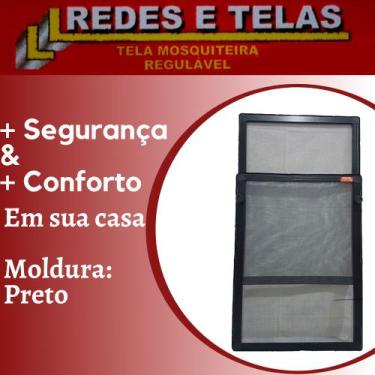 Imagem de Tela Mosquiteiro Regulavel Preto. - Ll Redes E Telas