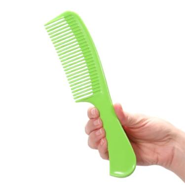 Imagem de Allegro Combs 1003 Pente de cabelo Tangle Tamer pente de chuveiro de dentes largos para cabelos cacheados pentes femininos desembaraçadores úmidos ou secos feitos nos EUA. 1 peça. (verde)