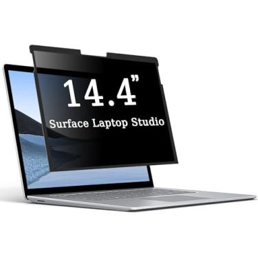 Imagem de ZOEAGG Tela de privacidade removível e reutilizável para Surface Laptop Studio 36.6 cm, /antiespião/antirreflexo/antiluz azul, protetor de tela de privacidade Microsoft Surface Laptop