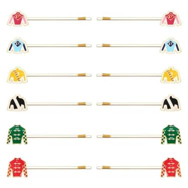 Imagem de 8/12 peças de grampos de cabelo para mulheres Dia de São Patrício chapéu trevo com glitter grampos de cabelo folha da sorte acessórios de cabelo dia de São Patrício lembrancinhas de festa de férias